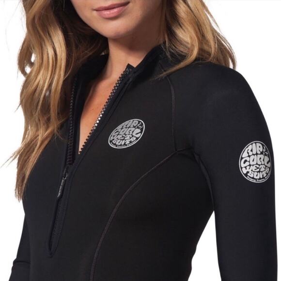 Rip Curl• G-Bomb Long Sleeve Bikini Cut Springsuit Black - Picture 11 of 16